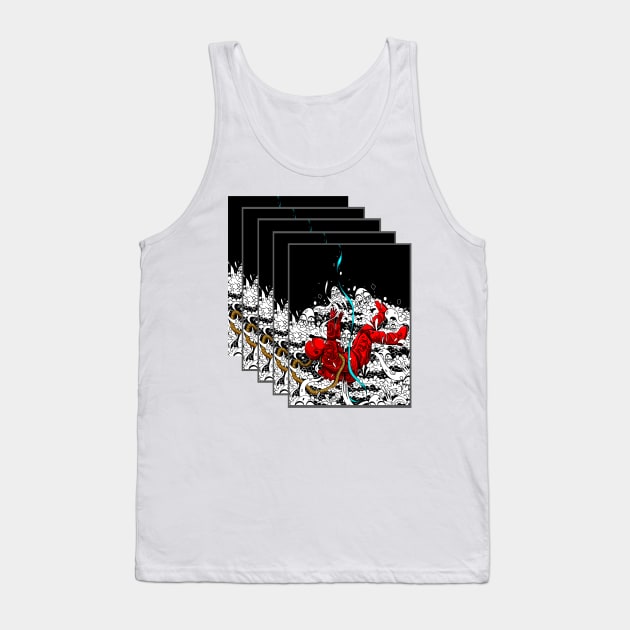 THE FALLING ASTRONAUT CARDS PILE Tank Top by NEXT OF KING